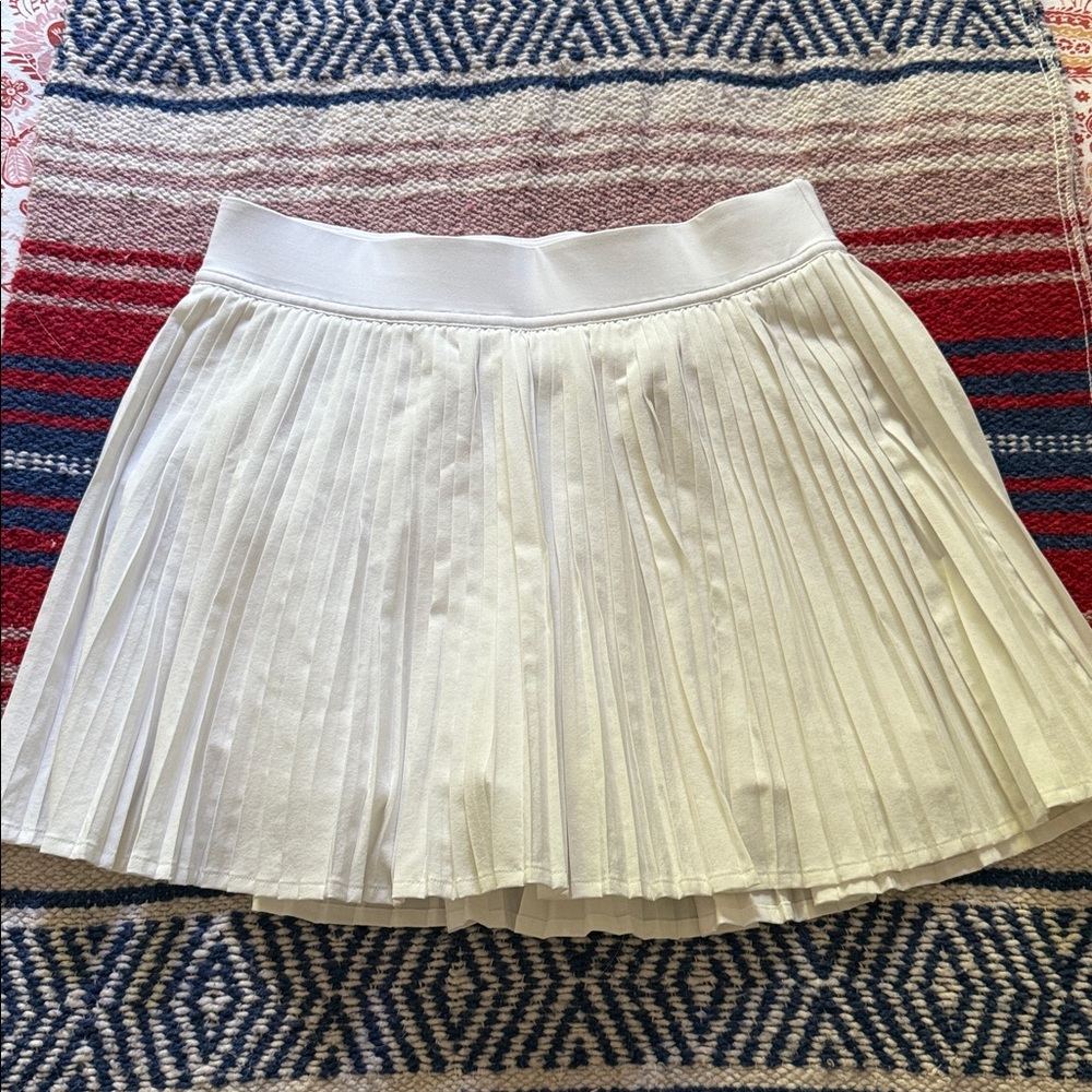 lululemon athletica White tennis Pleated A-Line Skirt
